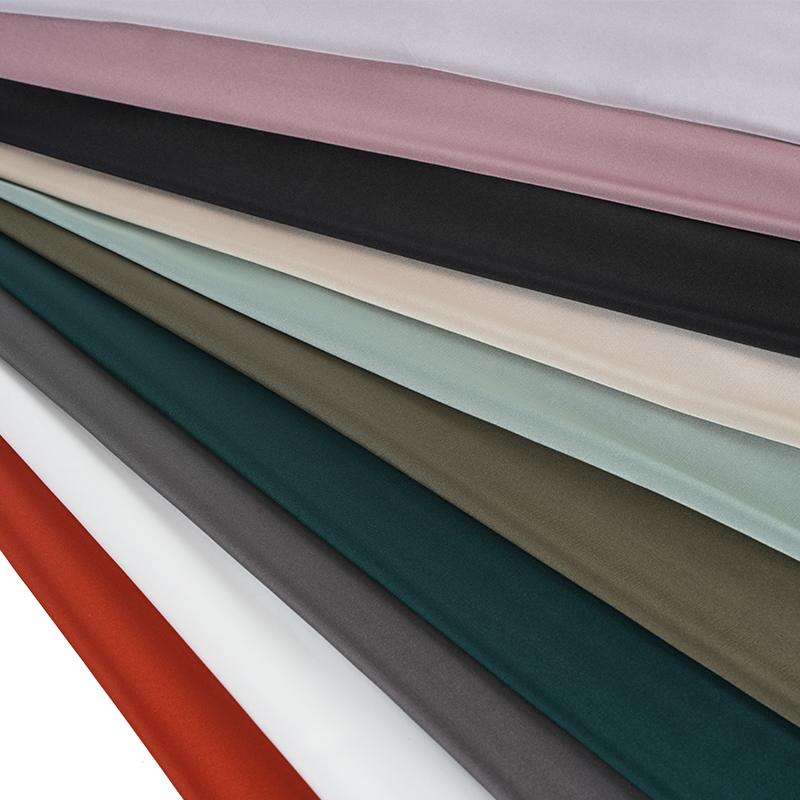 50D Stretch Satin Chiffon farget