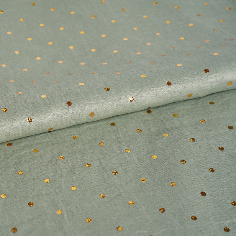 2026 Velvet Satin Airflow Sylinder Dot Folie Stemplingsstoff