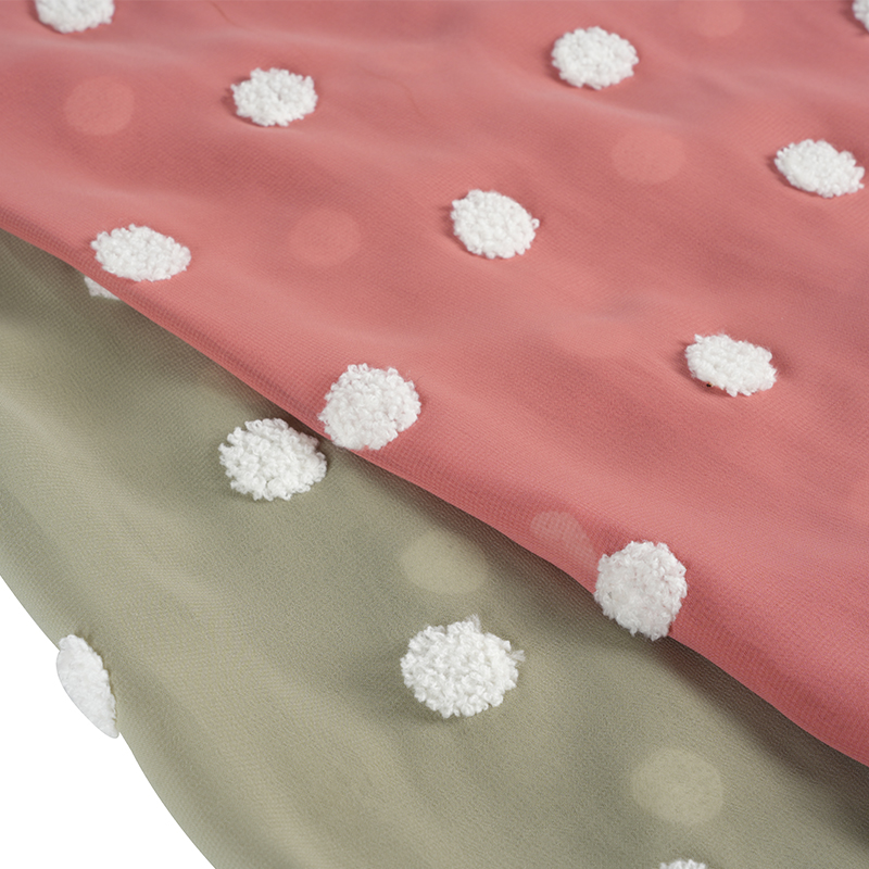 75d/18t flat chiffon med håndklebroderistoff