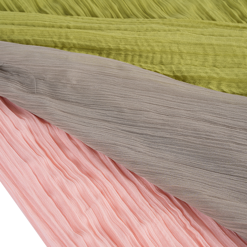 75d Chiffon Crepe Plisserte stoffer