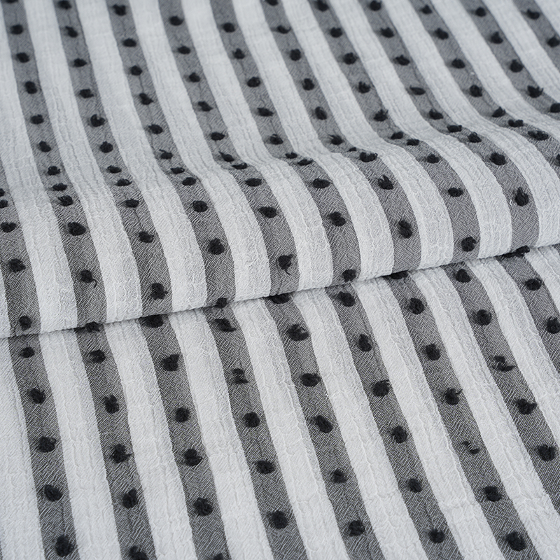 75D Kationisk Nano Crepe Stripe Print Stoff