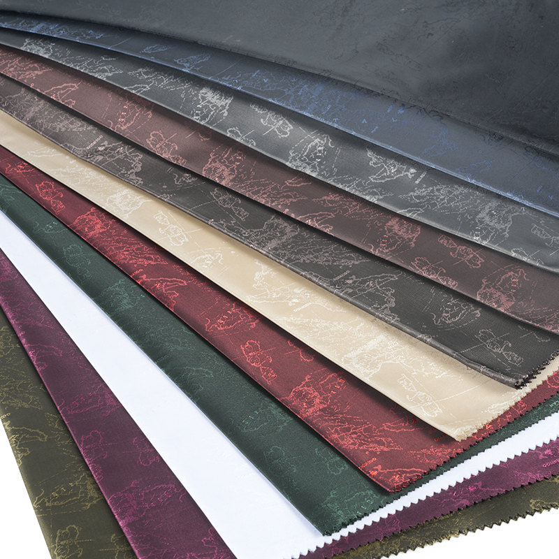 Polyester kationisk engelsk logokart Jacquard