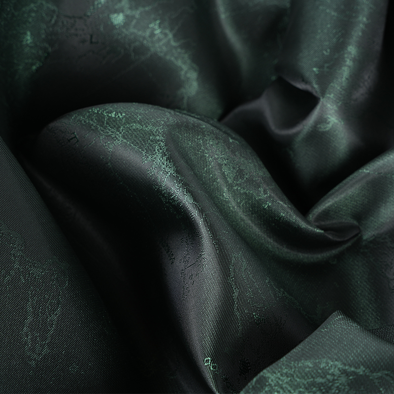 Polyester kationisk engelsk logokart Jacquard