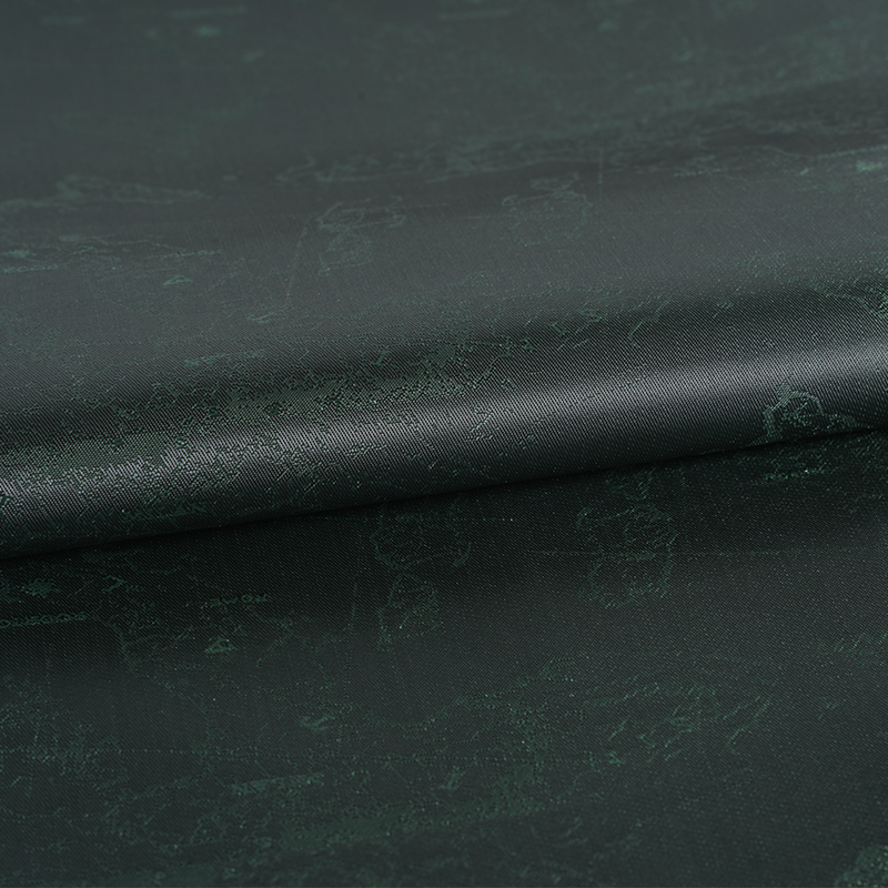 Polyester kationisk engelsk logokart Jacquard