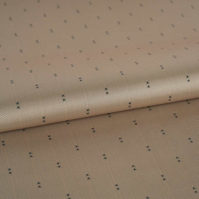 Polyester hvit filament korrugert pilstripe Jacquard