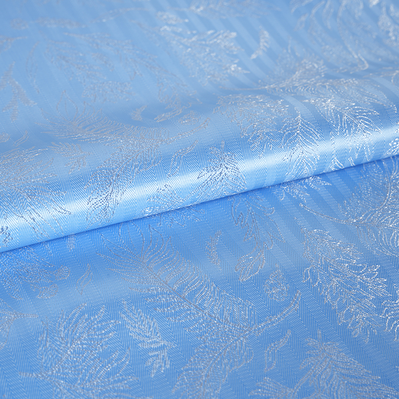 PV rød skjorte blad Jacquard stoff