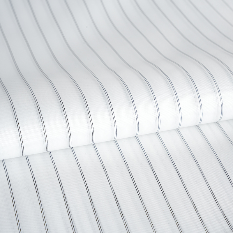 Klassiske striper polyester ermer fôr skjorte stoff for plagg