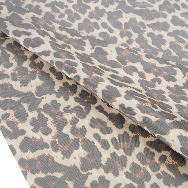 PV Plain Leopard Print Stoff