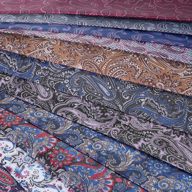 190T polyester taft Hestehale furubladtrykkstoff