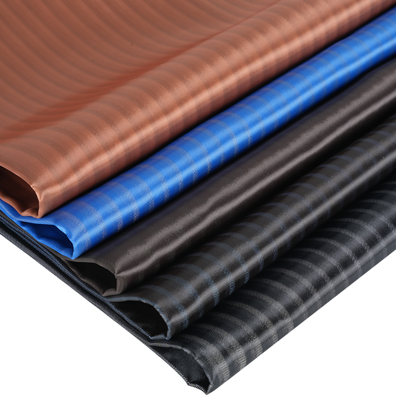 PV Satin Skjult Stripe Stoff