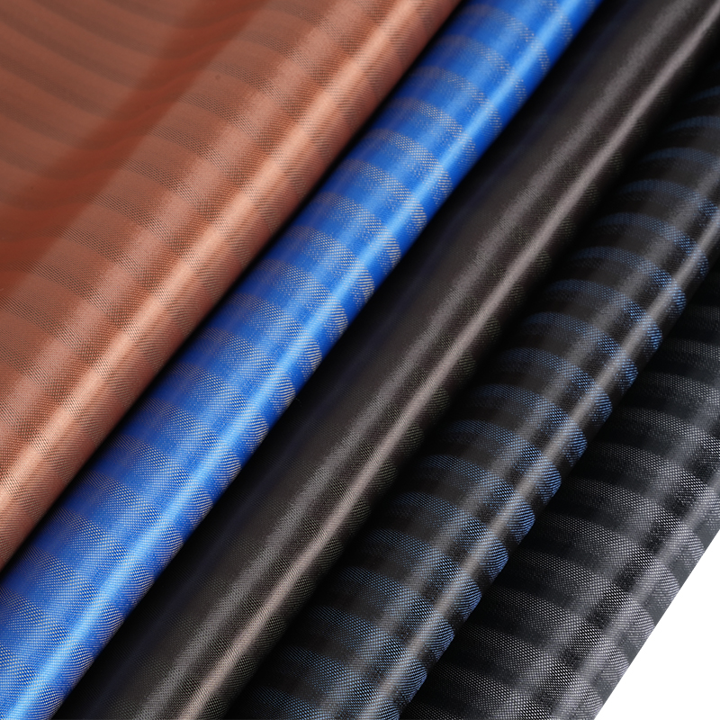 PV Satin Skjult Stripe Stoff