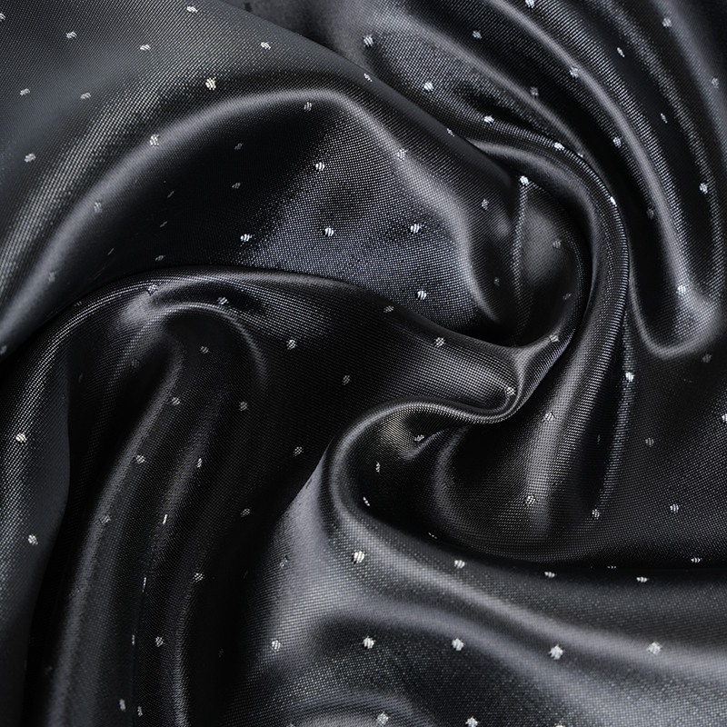 PV Satin Dot Jacquard Stoff