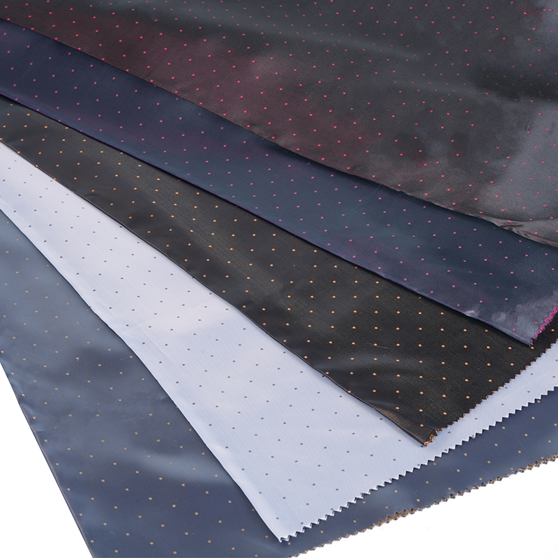PV Satin Dot Jacquard Stoff